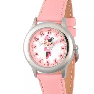 Disney Minnie Mouse Girls' Stainless Steel Time Teacher Watch
